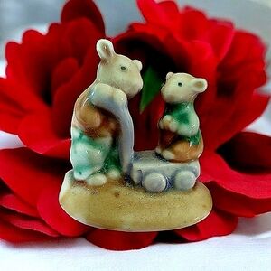 ENESCO Glazed Ceramic Miniature Mice